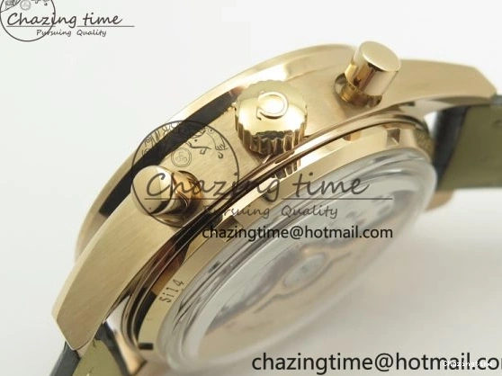 0113 Speedmaster ’57 Co-Axial RG OMF 1:1 Best Edition Black Dial On Leather Strap A9300 (Free Leather Strap) Resilient 8064